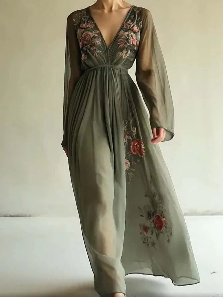 Chiffon Fashion Printed Dress - NuaVibe