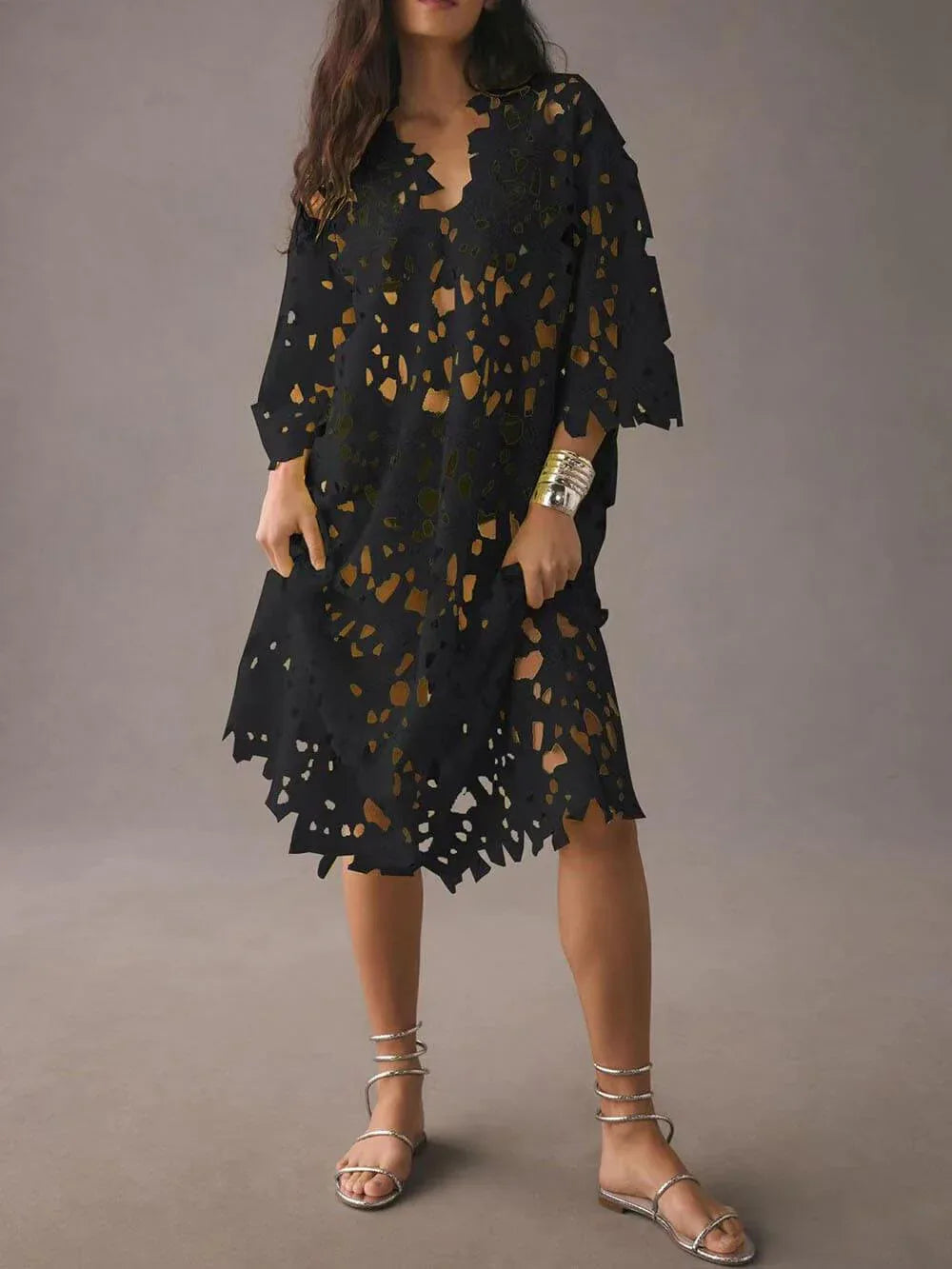 Cover Up Lace Beach Midi Dress - NuaVibe