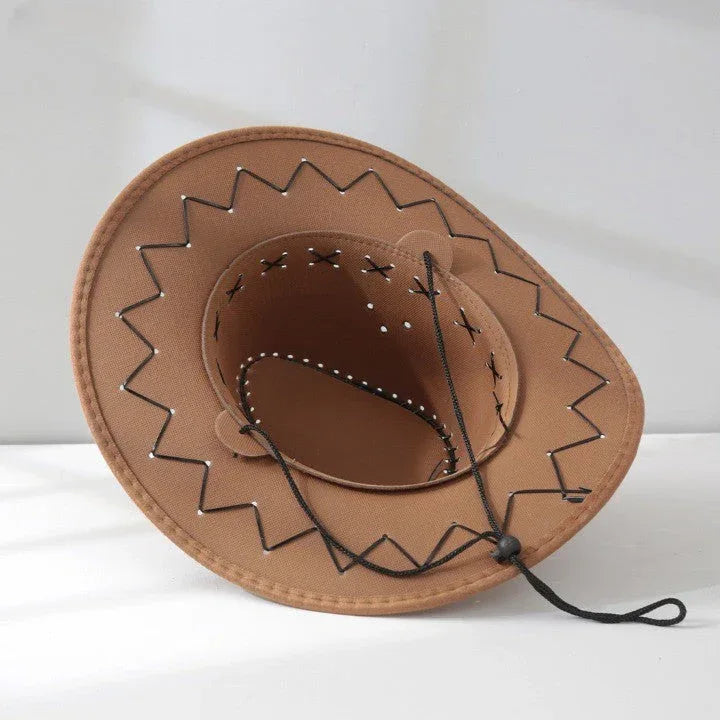 Western cowboy outdoor sun visor knight hat - NuaVibe