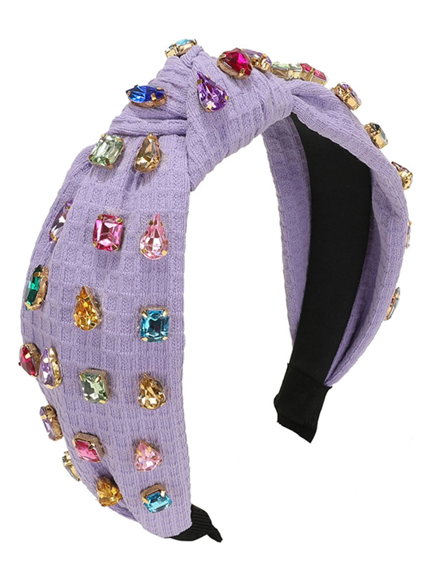 Pink Multi Color Rhinestone Headband - NuaVibe