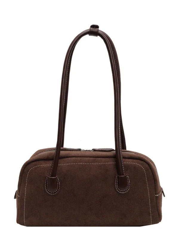 Retro frosted shoulder handbag casual pillow bag - NuaVibe