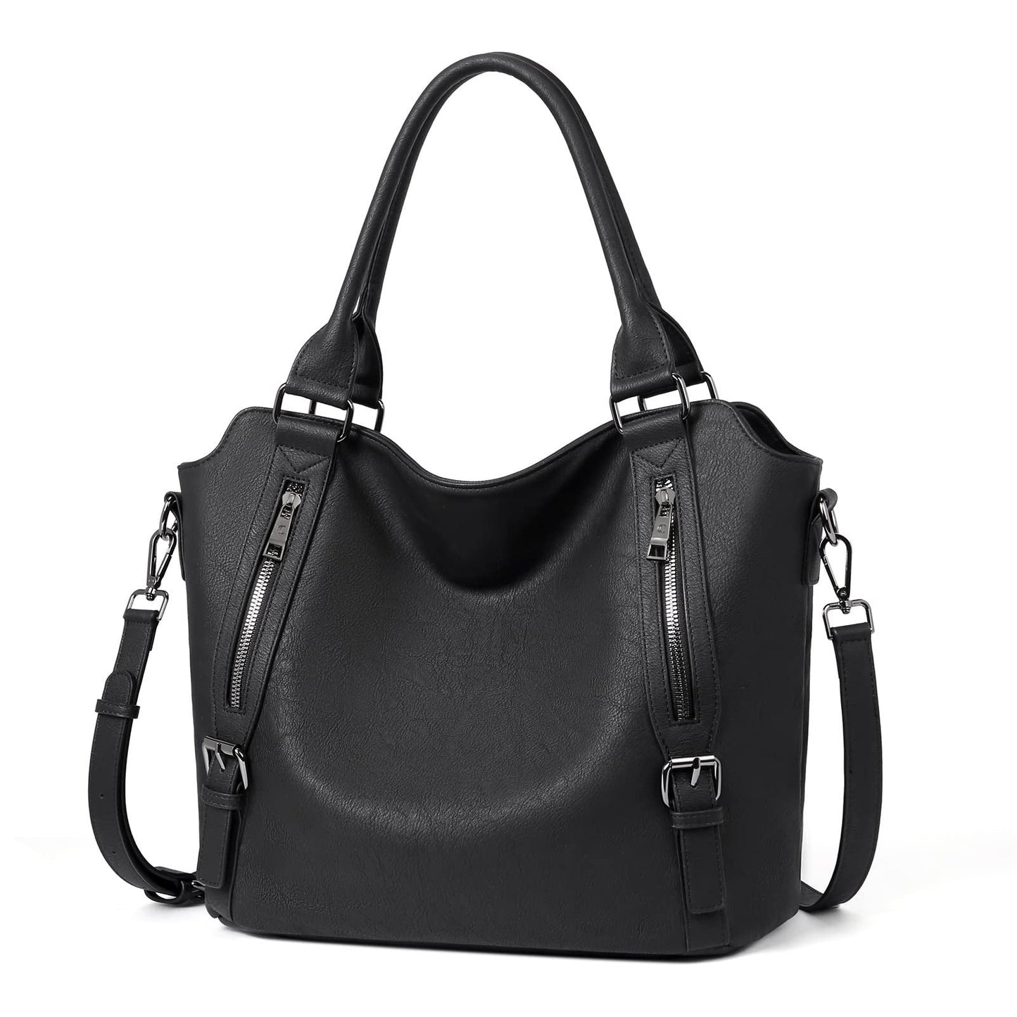 Retro style large capacity shoulder crossbody tote bag