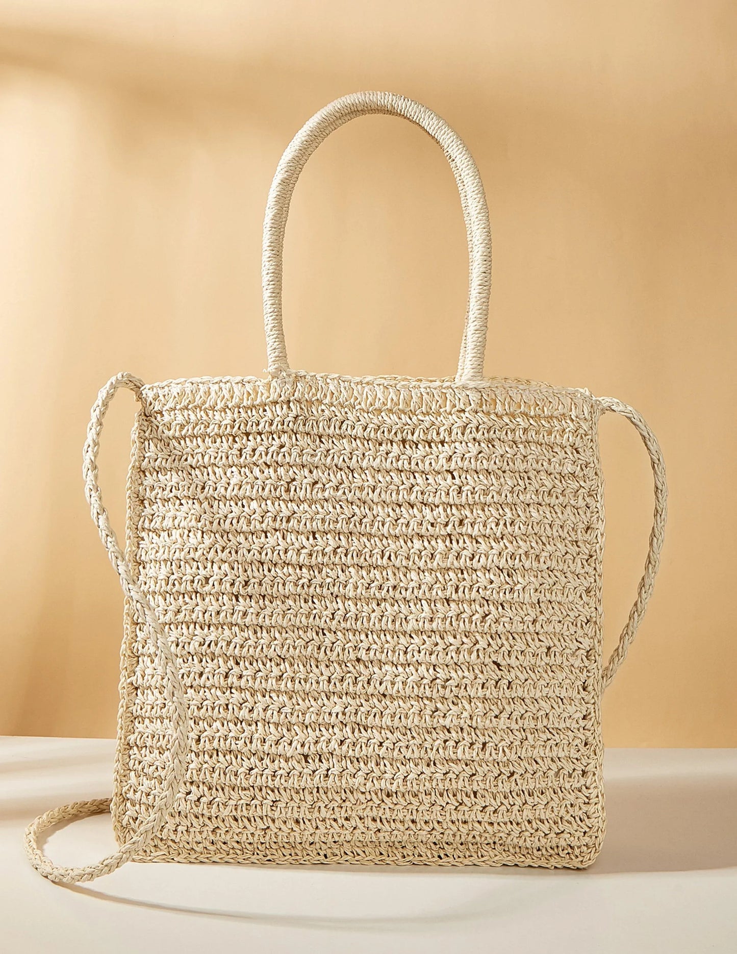 Colored Flower Woven Straw Bag - NuaVibe