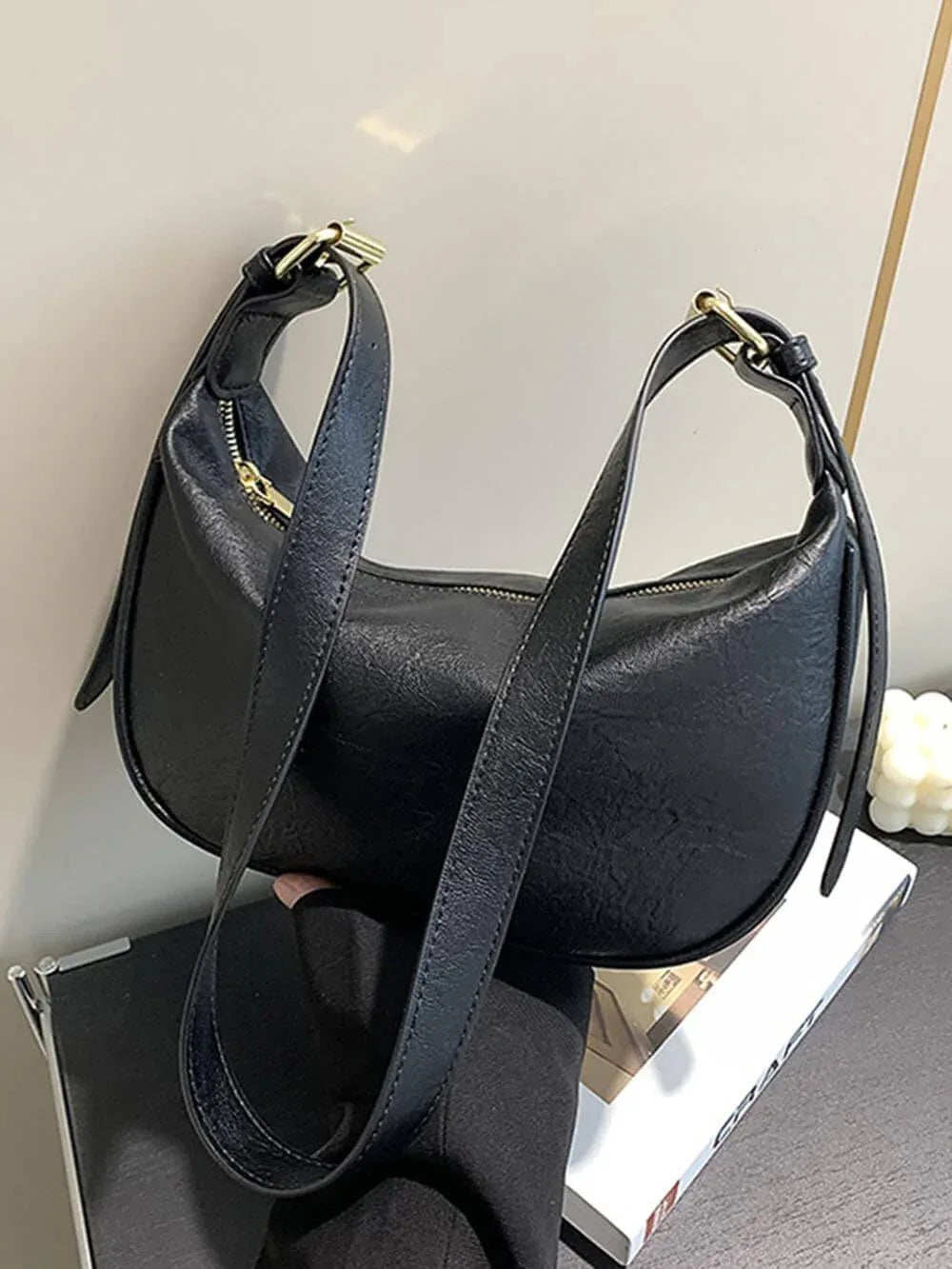 Niche Retro Maillard One-Shoulder Cross-Body Dumpling Bags - NuaVibe