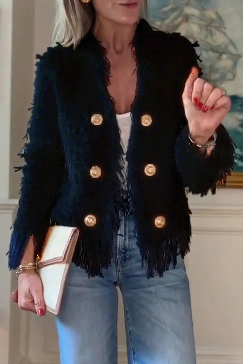 Tassel Elegant Cardigan Jacket - NuaVibe