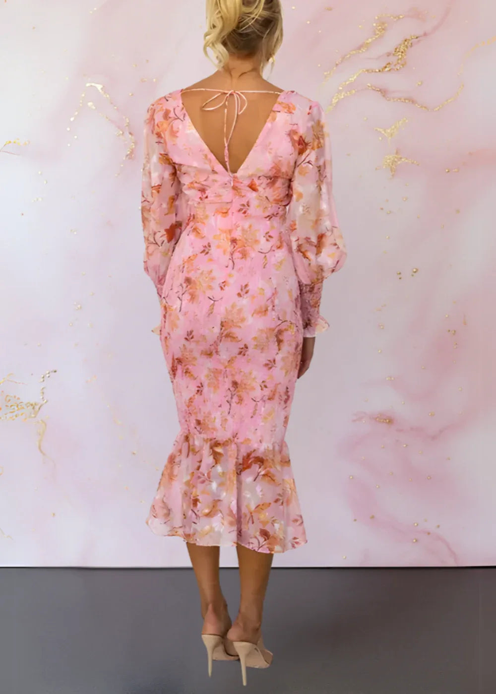 Elegant and Chic Floral Dress - NuaVibe