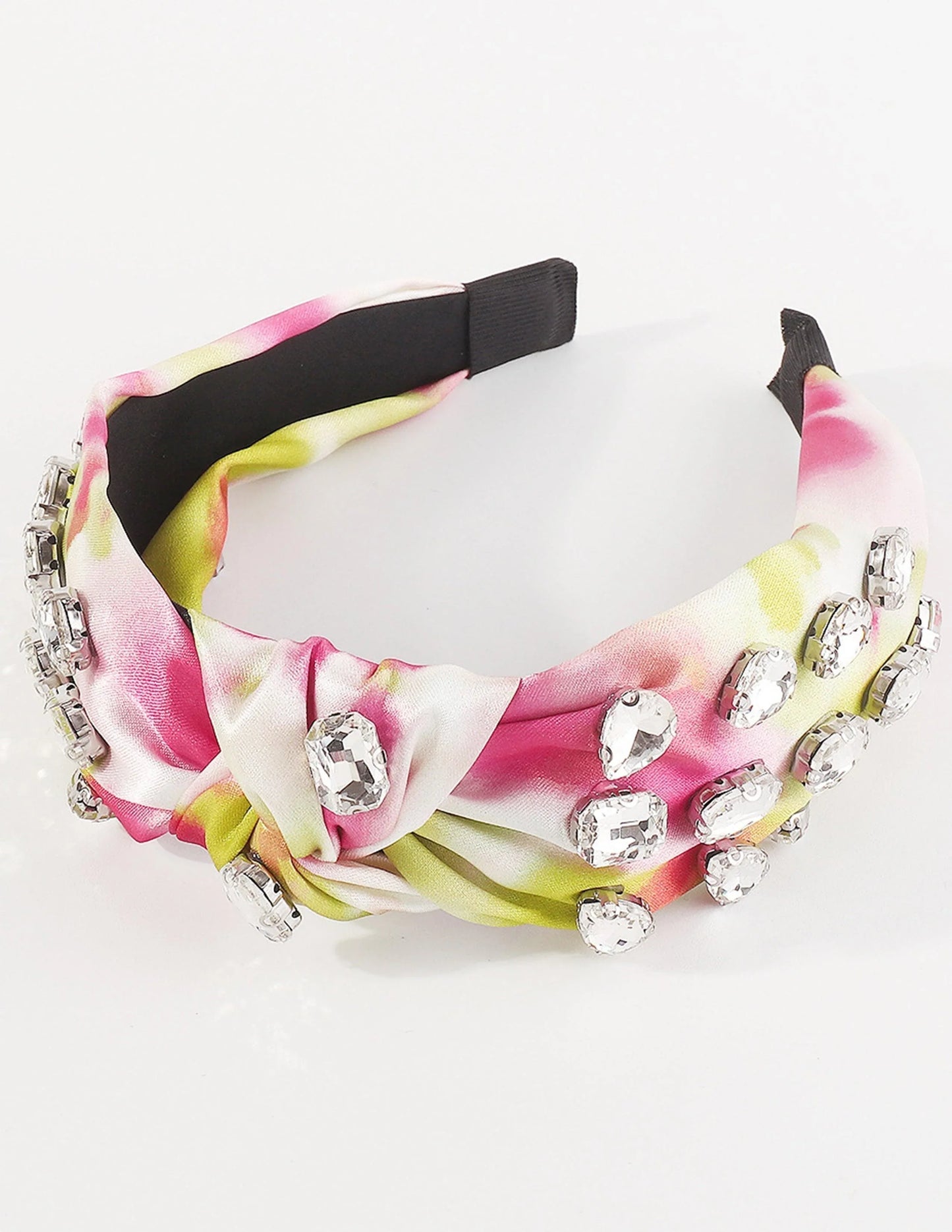 Knotted Tie-Dye Rhinestone Headband - NuaVibe