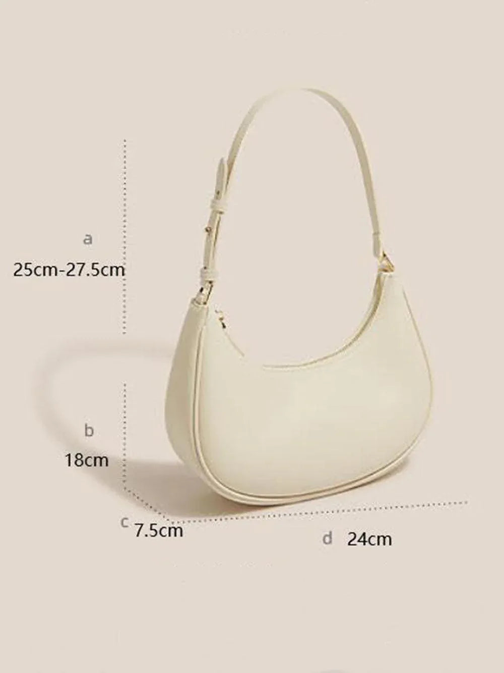 Simple Underarm One-Shoulder Cross-Body Half-Moon Bags - NuaVibe