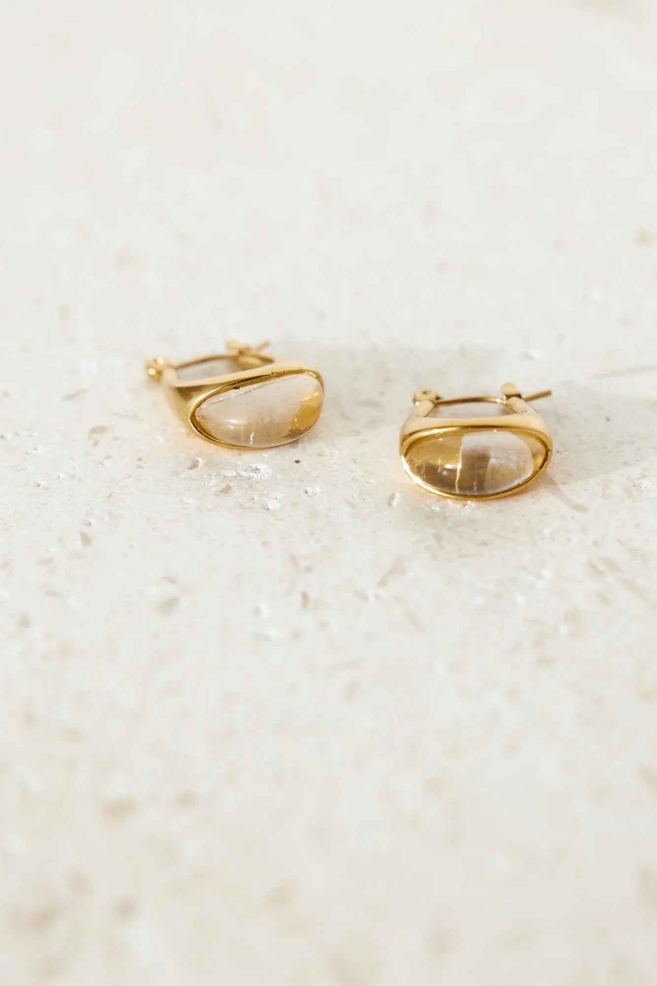 18k Gold Plated Frozen Icicle Hoop Earrings Gold - NuaVibe