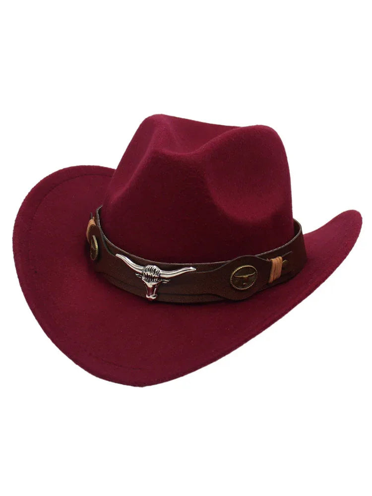Western Bull Head Deco Cowboy Cowgirl Hat - NuaVibe