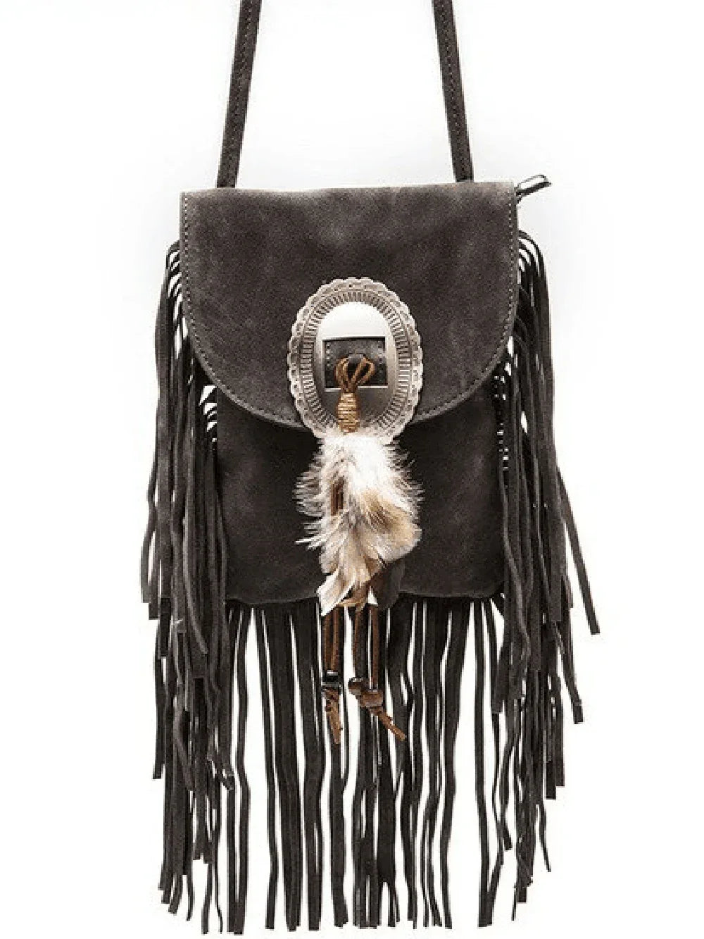 Western Crossbody Bag With Fringe - NuaVibe