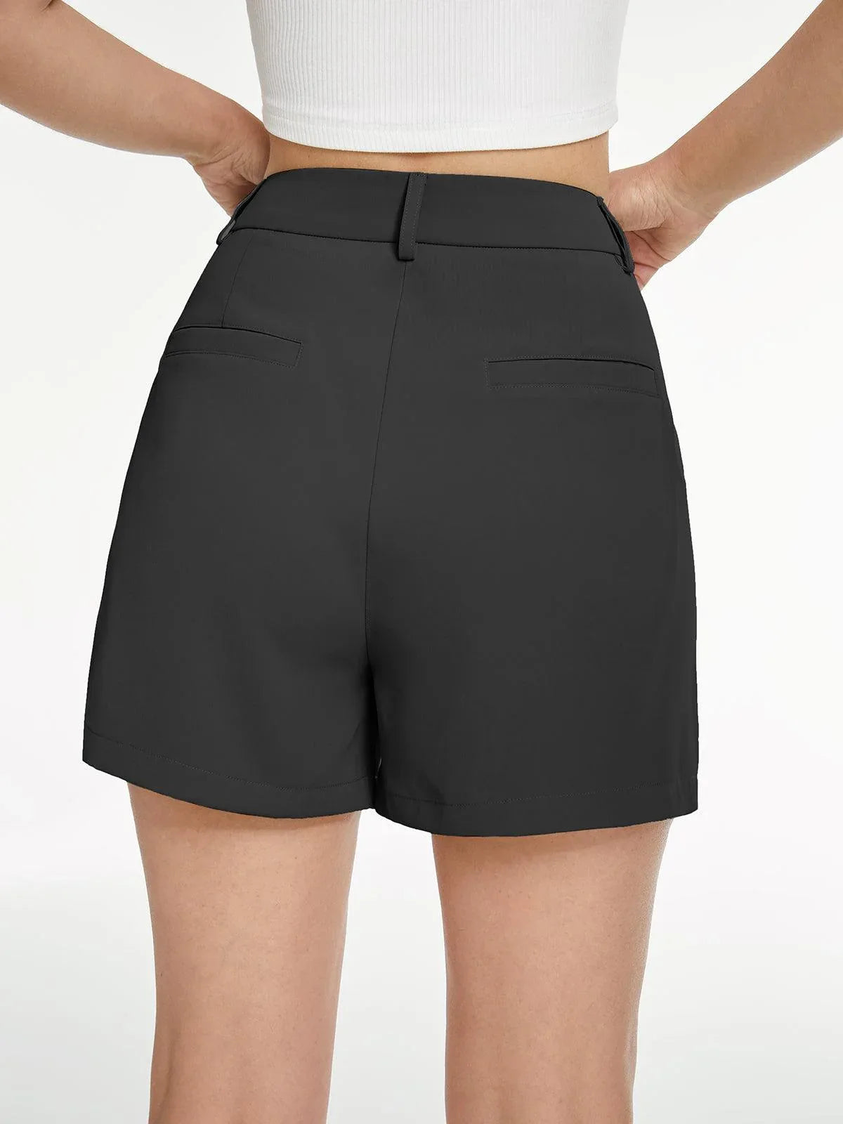 High Waisted Pastel Trouser Shorts - NuaVibe