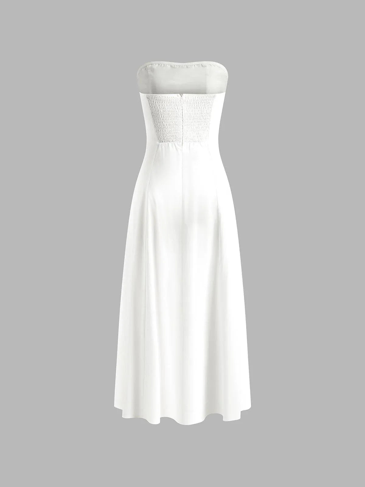 Linen Blends Basic Pockets Tube Long Dress - NuaVibe