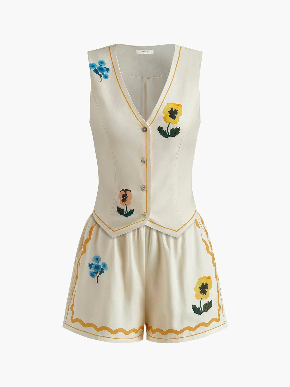 Floral Print Tank Shorts Set - NuaVibe