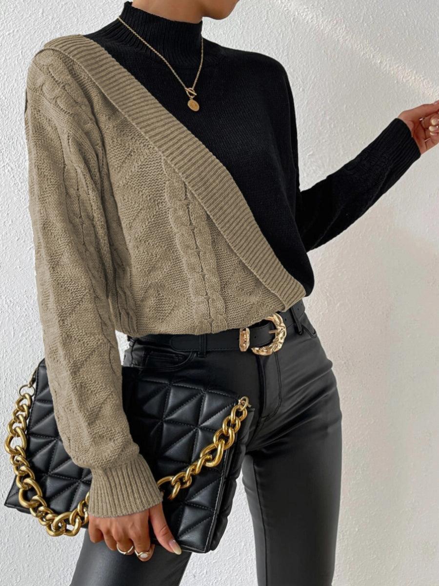 Color Block Pullover Sweater - NuaVibe