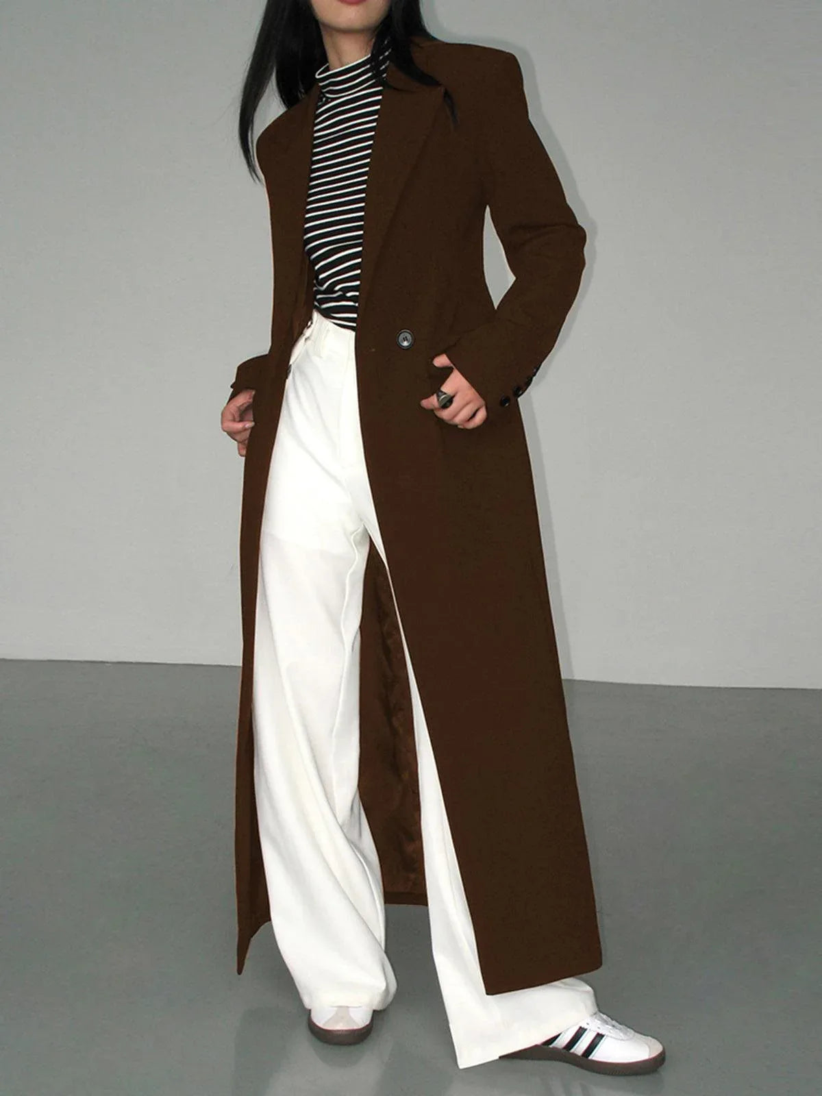 Collar Pocket Blazer Coat - NuaVibe
