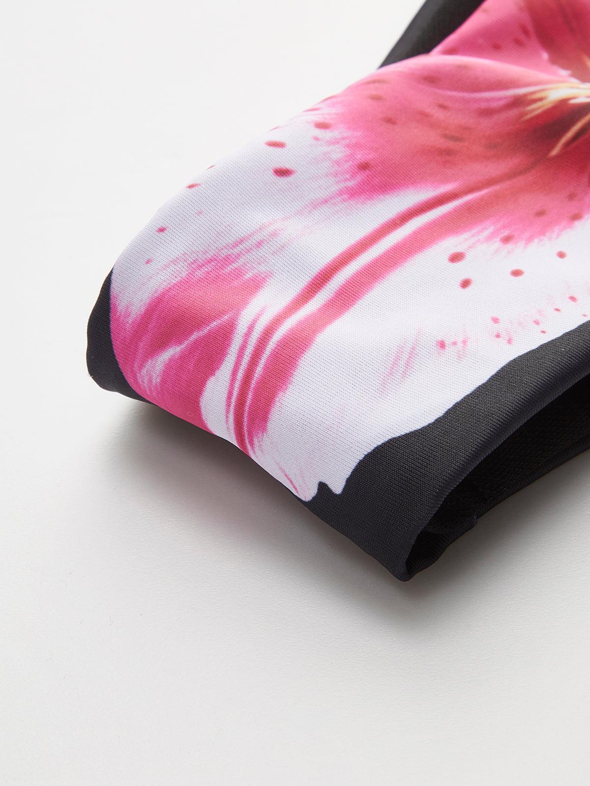 Floral Print Bikini With Mesh Skirt - NuaVibe