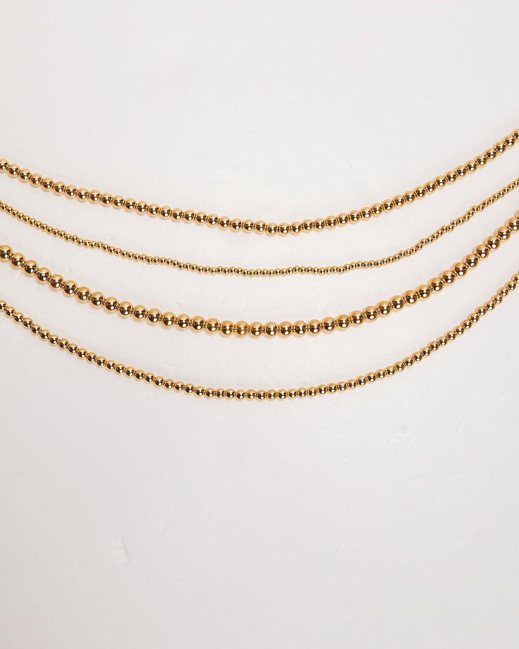 Golden Girl Layered Beaded Necklace - NuaVibe