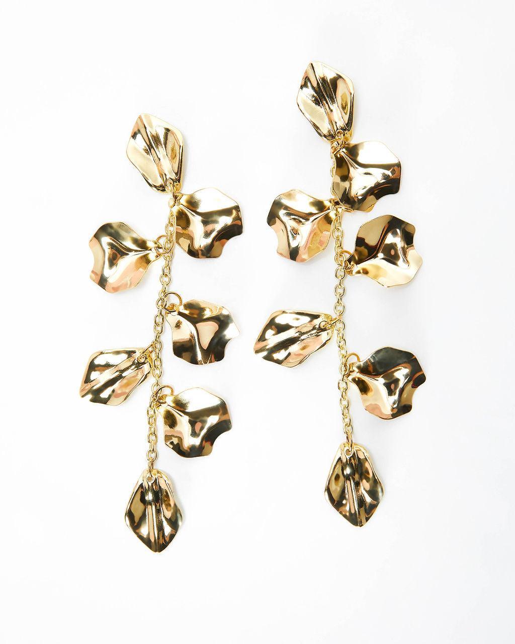 Etta Textured Drop Earrings - NuaVibe