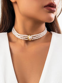White beads