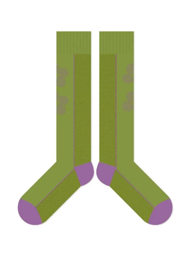Cartoon Flower Pattern Cotton Socks - NuaVibe