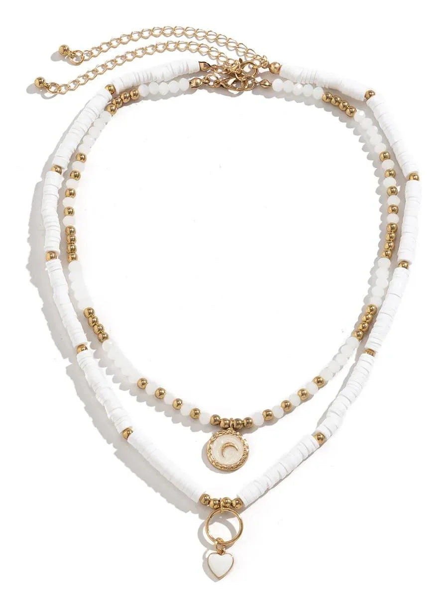 Boho Heart Crystal Necklace - NuaVibe