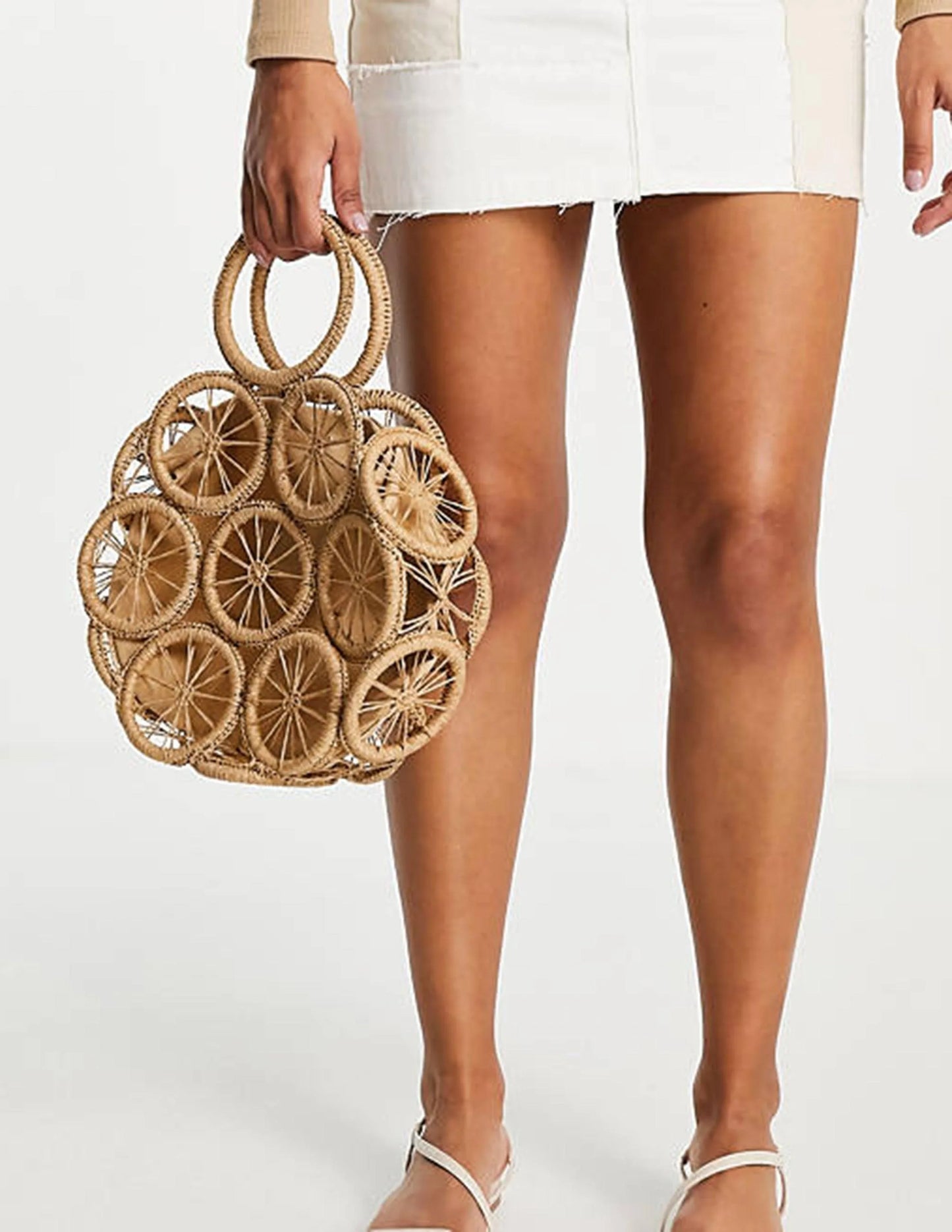 Sunshine Woven Straw Handle Bag - NuaVibe