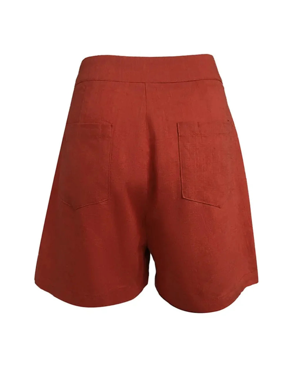 Linen Sleeveless V-neck Top and Loose Shorts Set