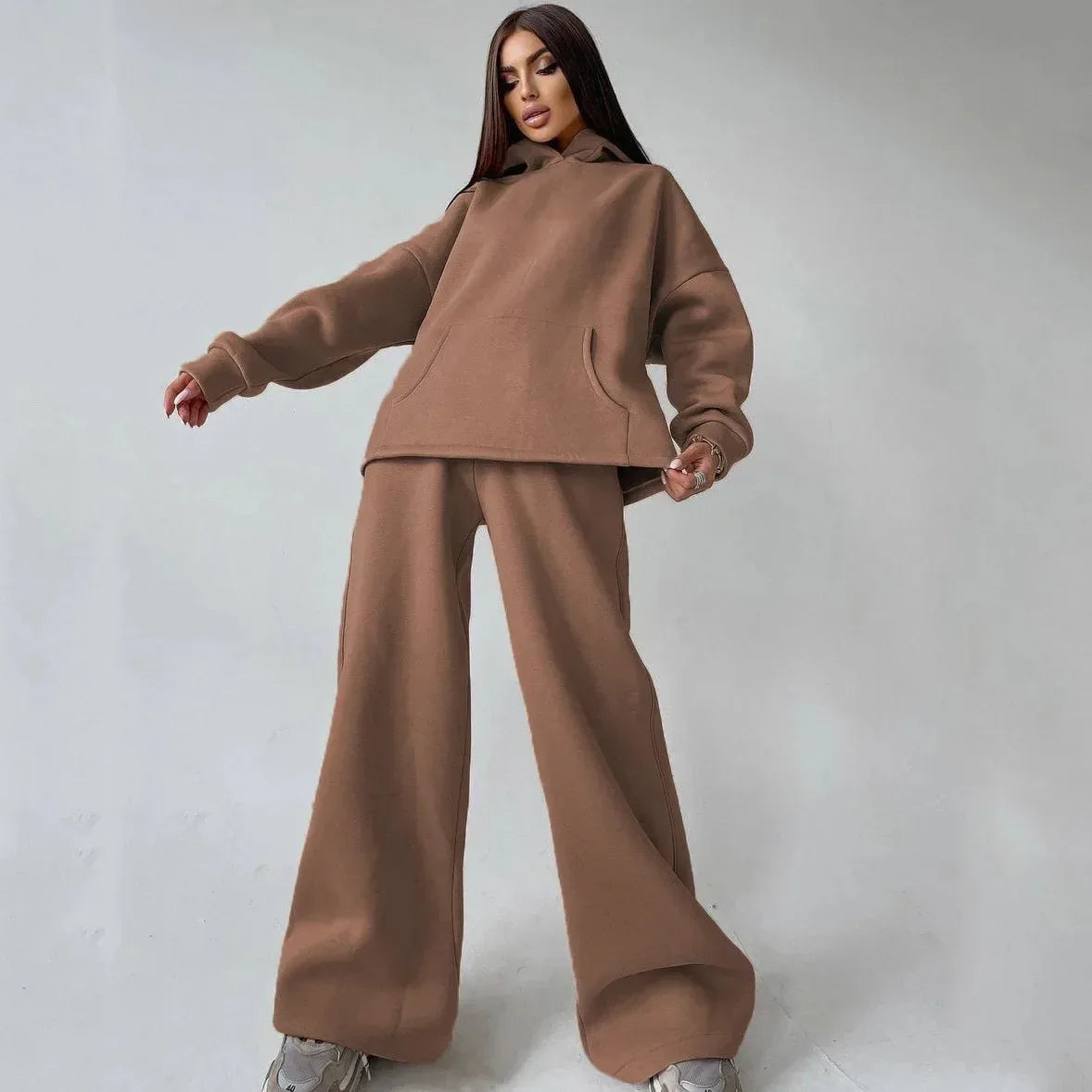 Cozy Oversized Hoodie Set for Women - NuaVibe