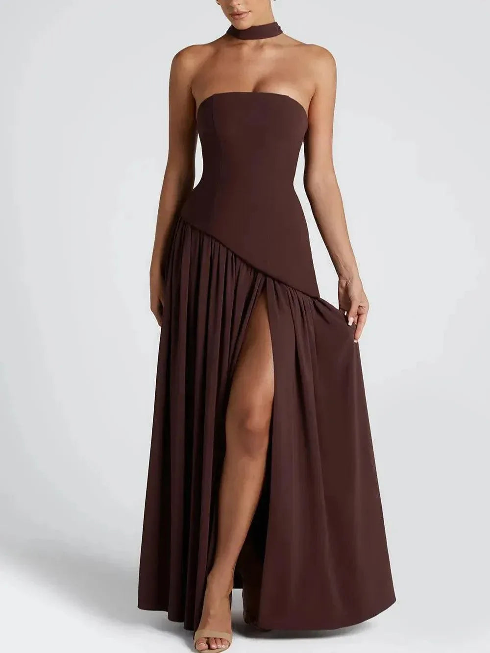 Maliyah Maxi Dress - Cherry Lacquer - NuaVibe
