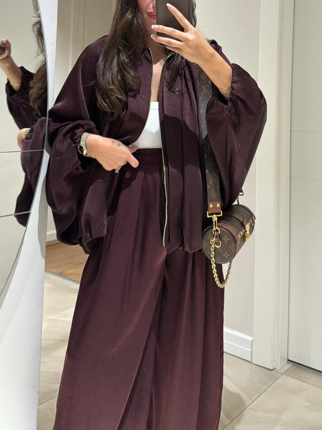 Brown Zippered Casual Jacket - NuaVibe