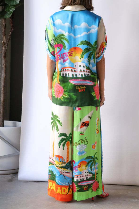 Summer Casual Loose Vacation Printed Two-piece Set - NuaVibe