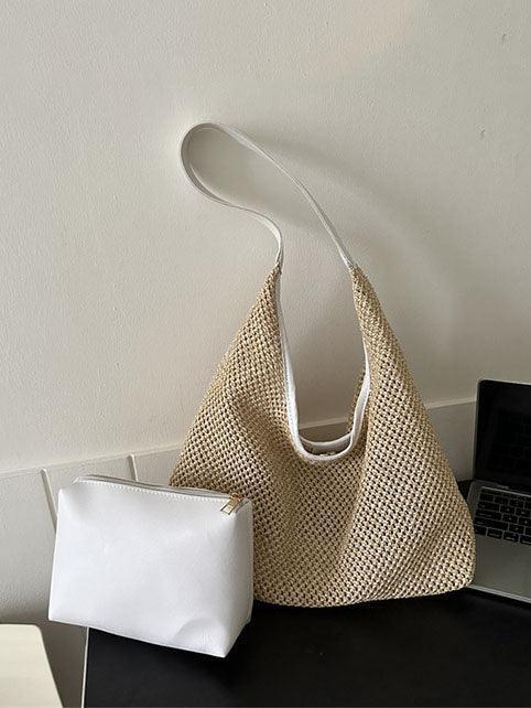 woven straw beach bag - NuaVibe