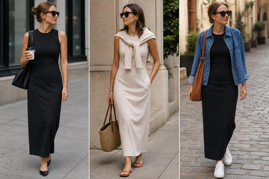 How to Style a Column Dress: 3 Outfit Ideas for Work & Weekend