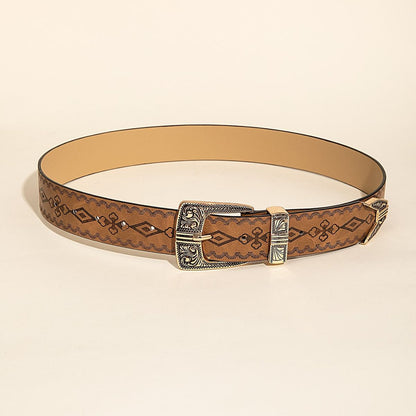 Women's Fashion Western Style Patterned Belt