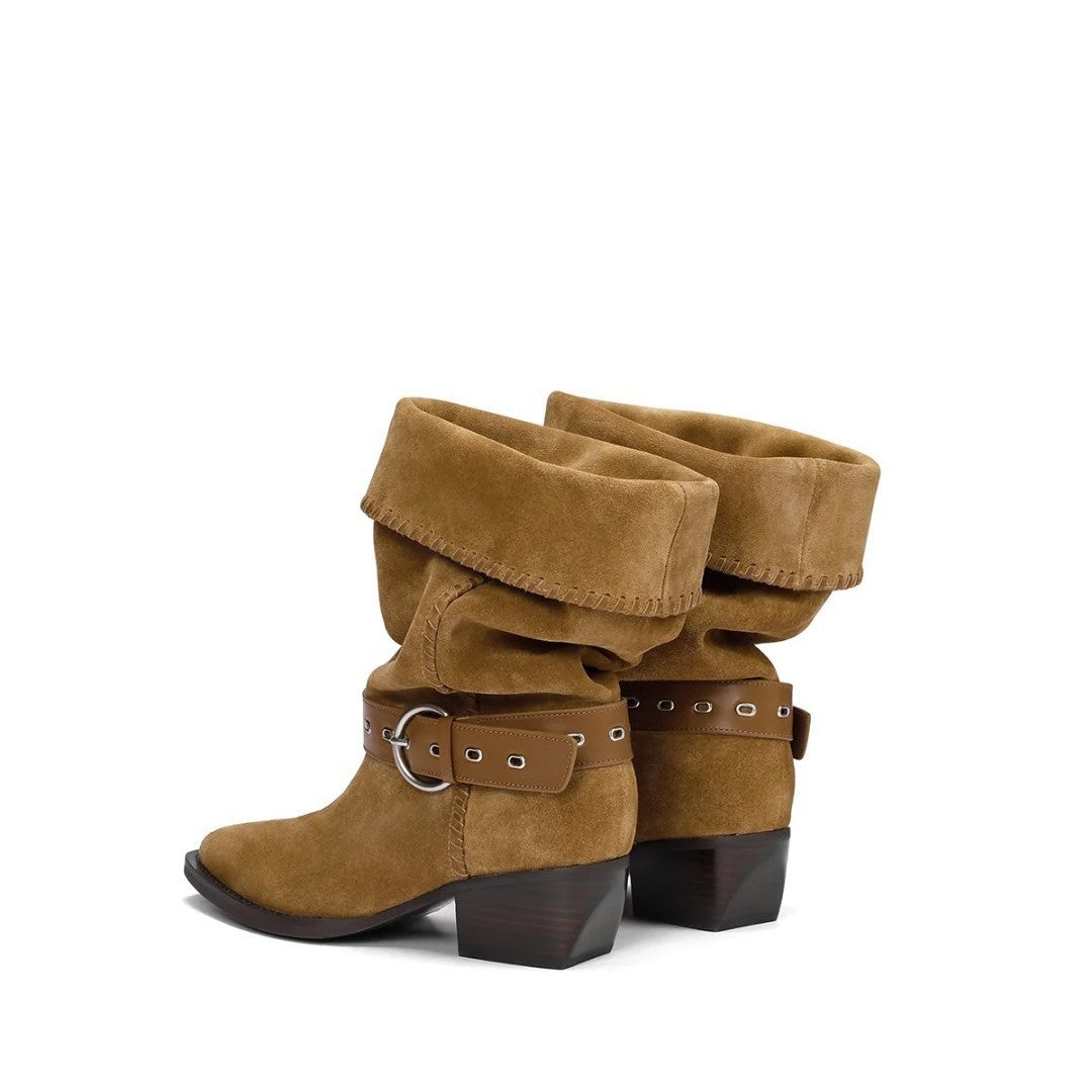 Women's Soft Leather Retro Fashion Riding Boots