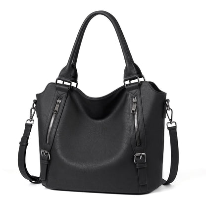 Retro style large capacity shoulder crossbody tote bag