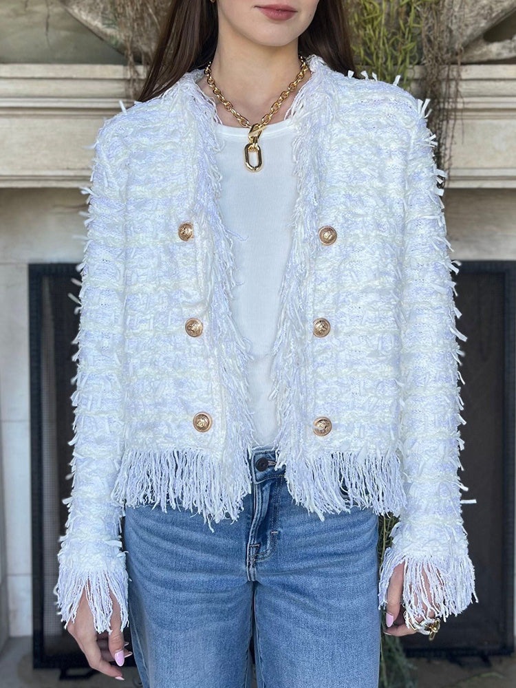 Tassel Elegant Cardigan Jacket