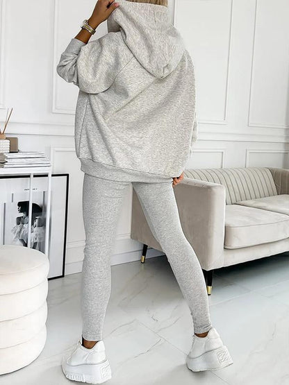 Casual and Comfortable Three-piece Sweatshirt Set