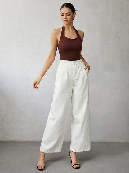 High Waisted Wide Leg Jeans