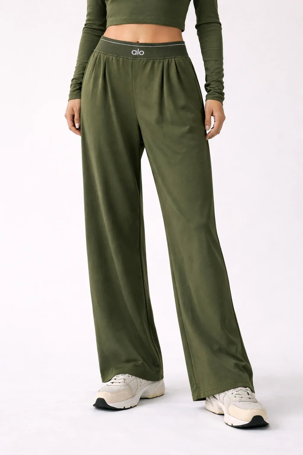 Women's High-Waisted Wide-Leg Sweatpants - NuaVibe