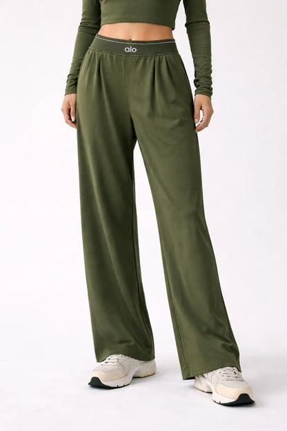 Women's High-Waisted Wide-Leg Sweatpants - NuaVibe