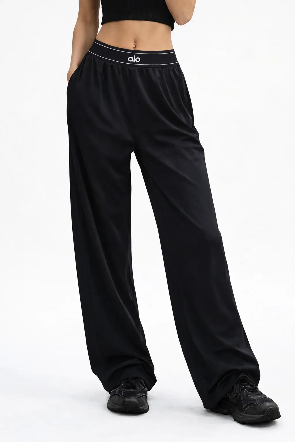 Women's High-Waisted Wide-Leg Sweatpants - NuaVibe