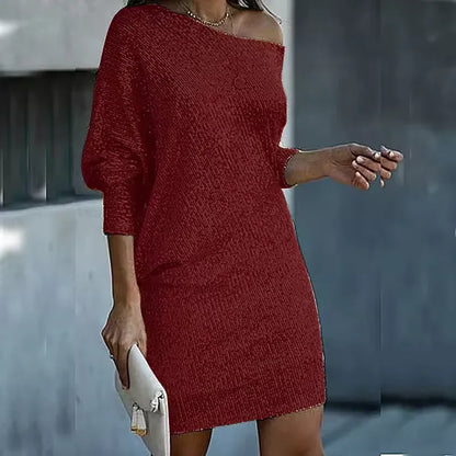 Elegant Sequined Off-shoulder Mini Dress - NuaVibe