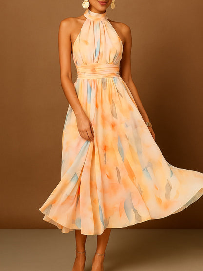 Halter Neck Dreamy Flowing Dress