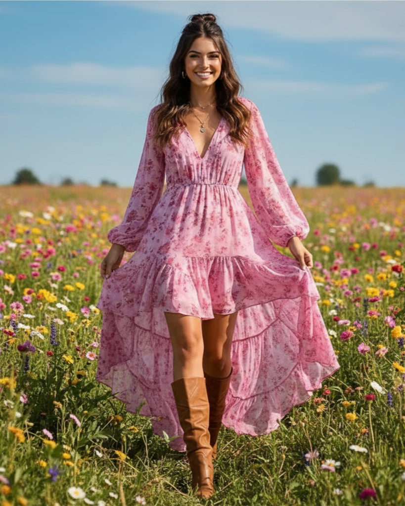 Serena Bohemian Asymmetrical Dress