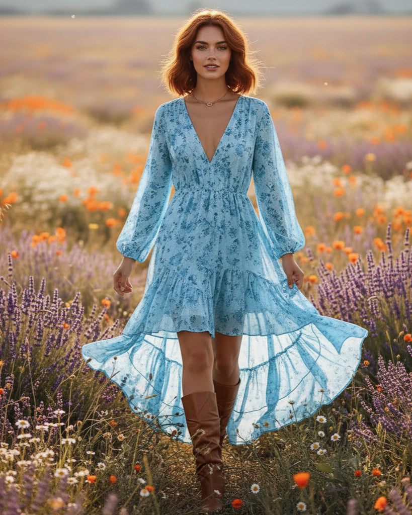 Serena Bohemian Asymmetrical Dress