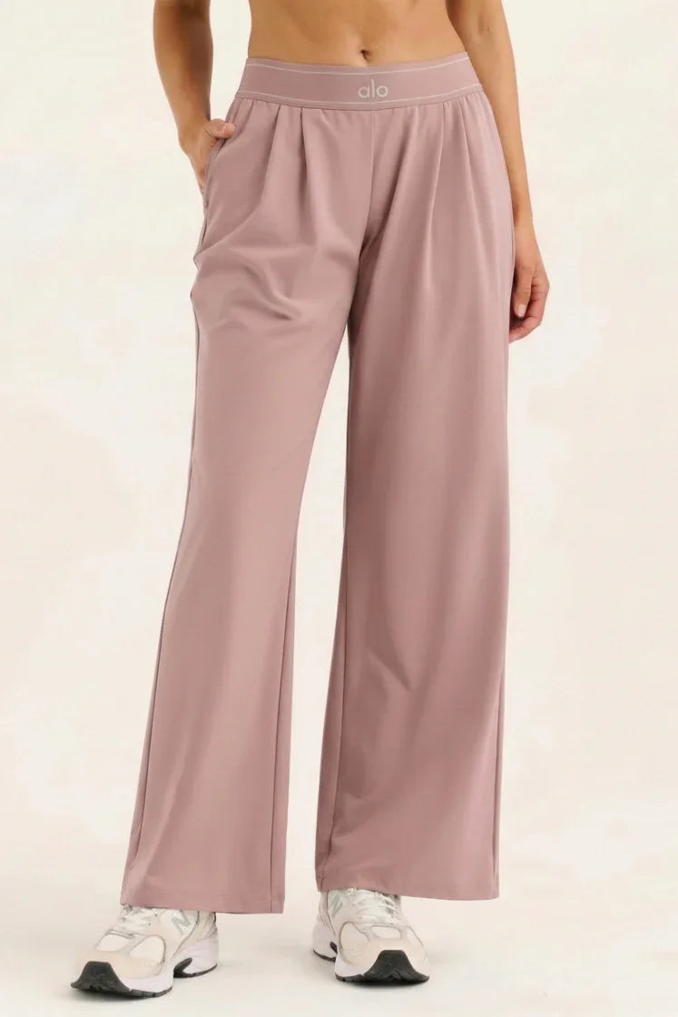 Women's High-Waisted Wide-Leg Sweatpants - NuaVibe