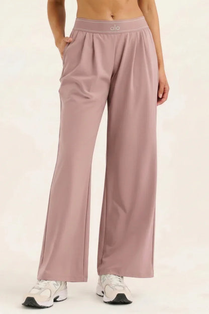 Women's High-Waisted Wide-Leg Sweatpants - NuaVibe