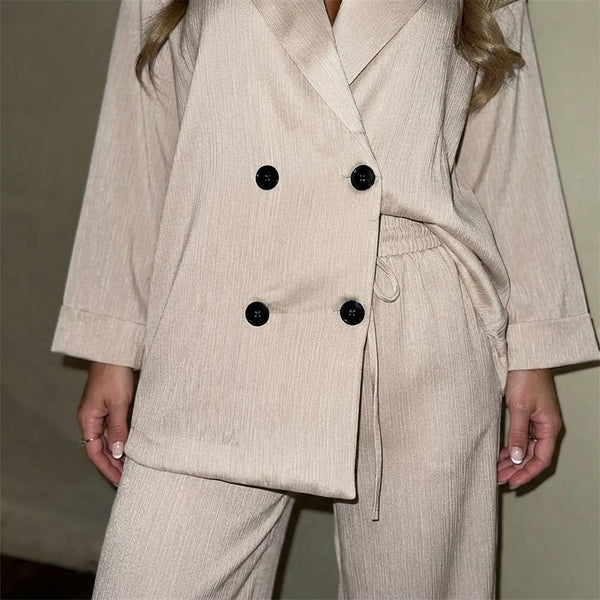 Relaxed Blazer and Pants Lounge Set